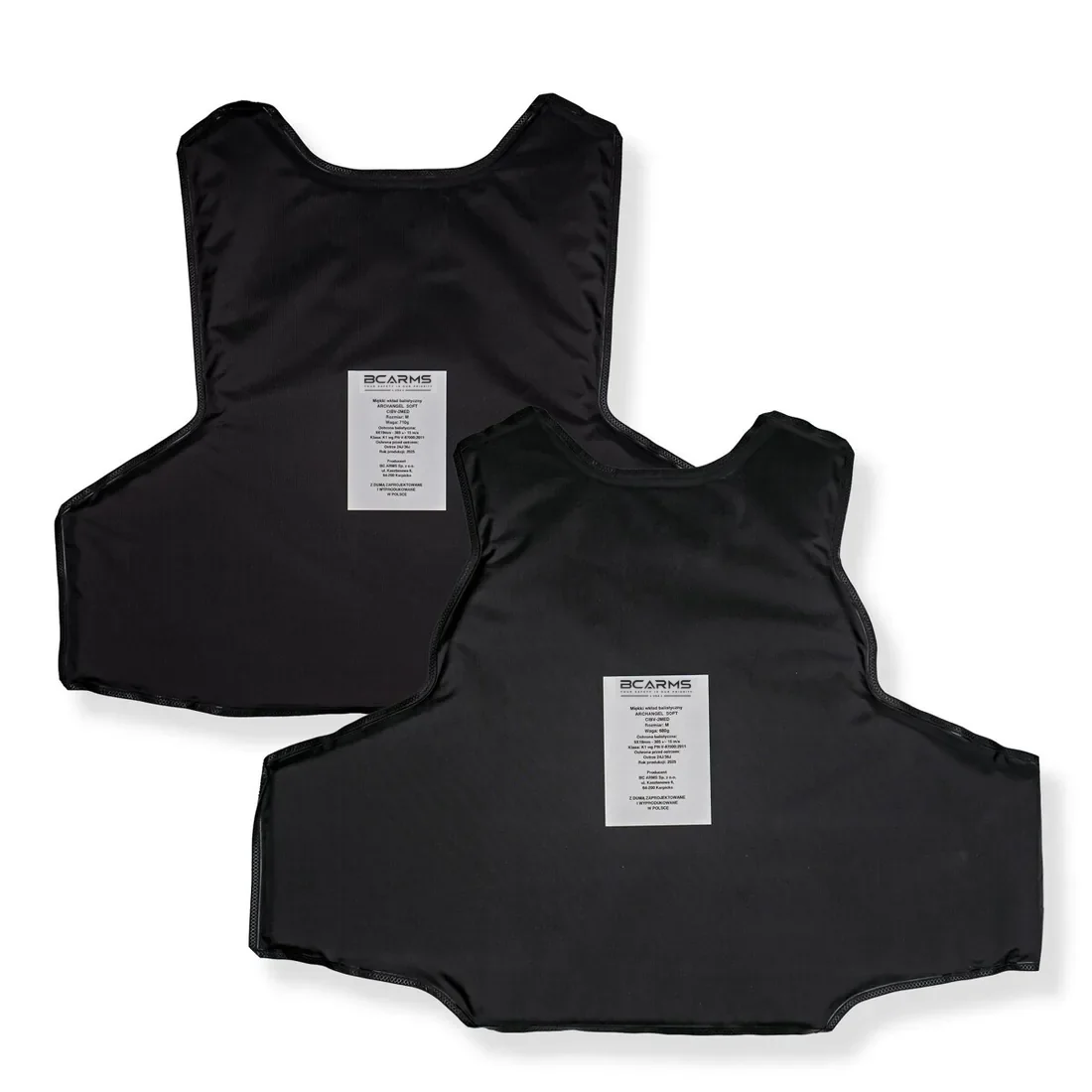 Set of K2 ballistic panels for CIBV2-MED vests