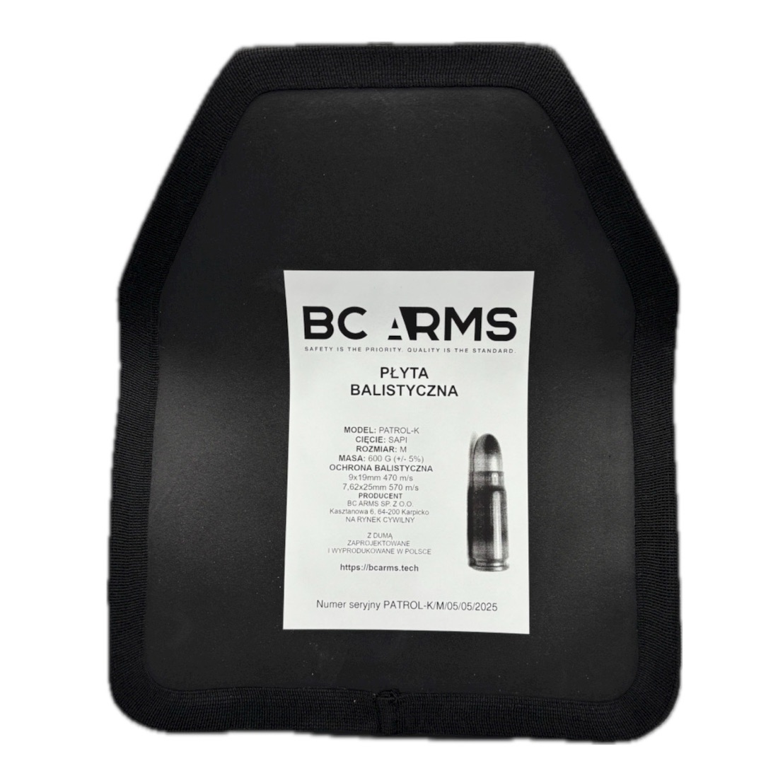 PATROL K compact ballistic plate